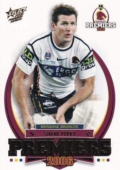 2006 Select Premiers Brisbane Broncos #PC8 Shane Perry Front